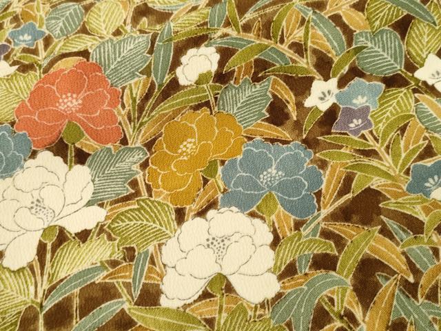 平和屋着物■上質な小紋 枝花文 正絹 逸品 CABL3208ev