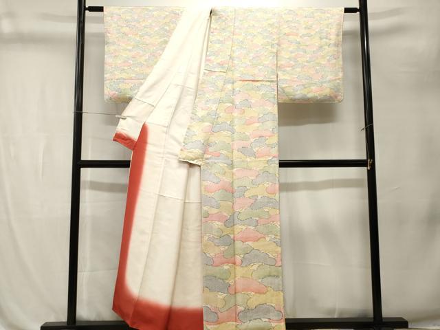 平和屋着物■訪問着 鹿の子松文 正絹 逸品 CABL3212ev