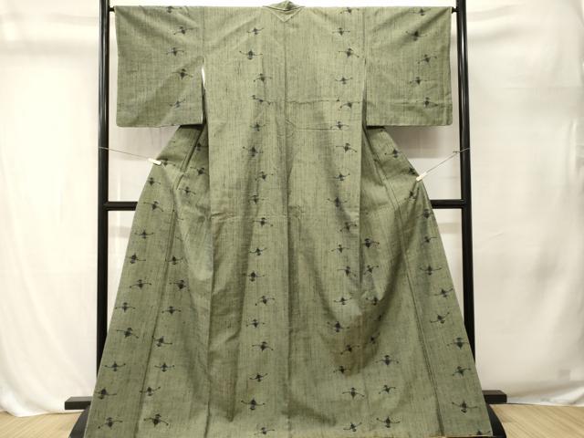 平和屋着物■上質な紬 やじろべえ 正絹 逸品 CABL3213ev