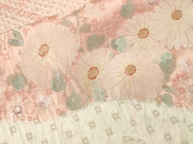 平和屋着物■訪問着 総絞り 檜垣草花文 正絹 逸品 CABL3218ev