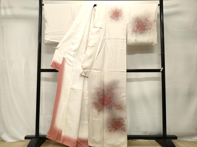 平和屋着物■訪問着 刺繍 紫陽花 暈し染め 金彩 正絹 逸品 CABL3232ev