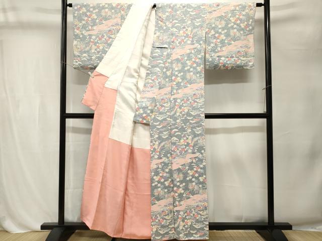 平和屋着物■上質な小紋 御所解文 正絹 逸品 CABL3233ev