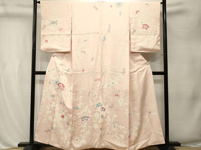 平和屋着物■訪問着 枝花文 正絹 逸品 CABL3241ev