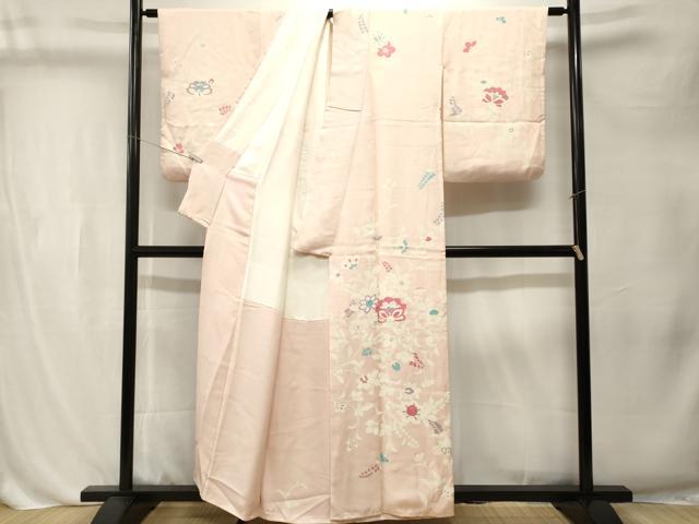 平和屋着物■訪問着 枝花文 正絹 逸品 CABL3241ev