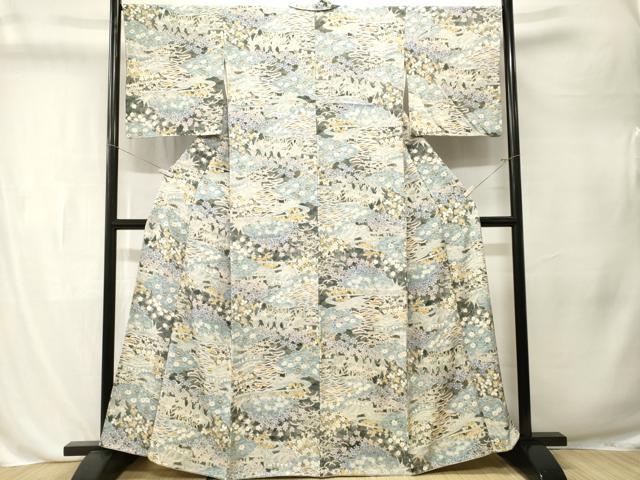 平和屋着物■上質な小紋 手描き 松竹梅御所解文 正絹 逸品 CABL3251ev