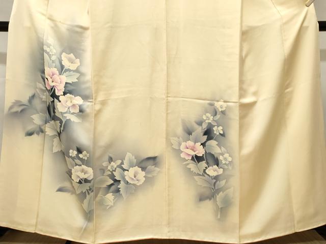 平和屋着物■訪問着 草花文 暈し染め 正絹 逸品 CABL3259ev