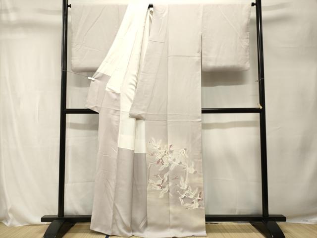 平和屋着物■豪華色留袖 立波飛鶴文 暈し染め 正絹 逸品 CABL3288ev