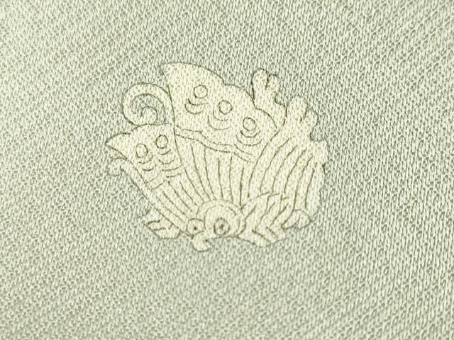 平和屋着物■豪華色留袖 駒刺繍 檜扇枝花文 金彩 正絹 逸品 CABL3299ev