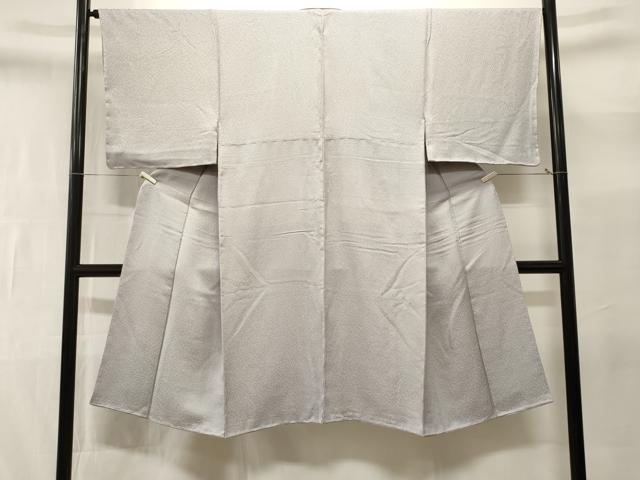 平和屋着物■男性 色無地 霞地紋 白花色 正絹 逸品 CABL3337ev