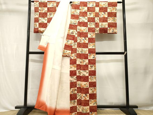 平和屋着物■上質な小紋 遠山流水枝花文 やまと誂製 正絹 逸品 CABL3357ev
