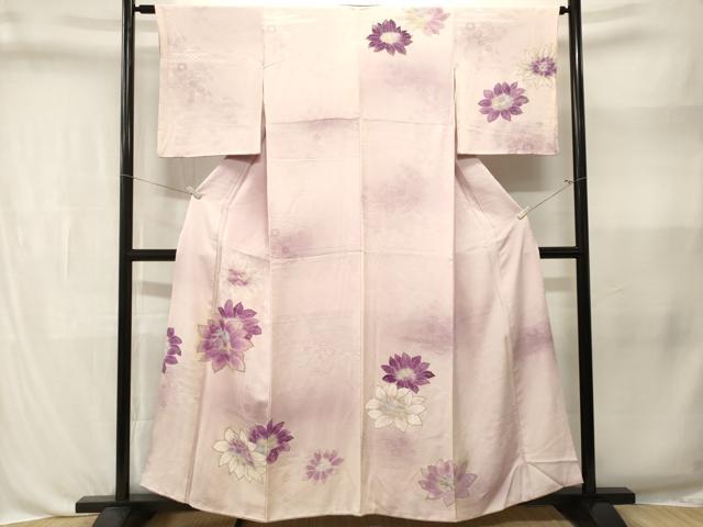平和屋着物■訪問着 霞舞花文 暈し染め 金彩 正絹 逸品 CABL3366ev