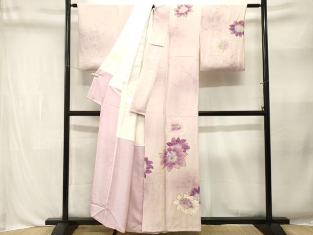 平和屋着物■訪問着 霞舞花文 暈し染め 金彩 正絹 逸品 CABL3366ev