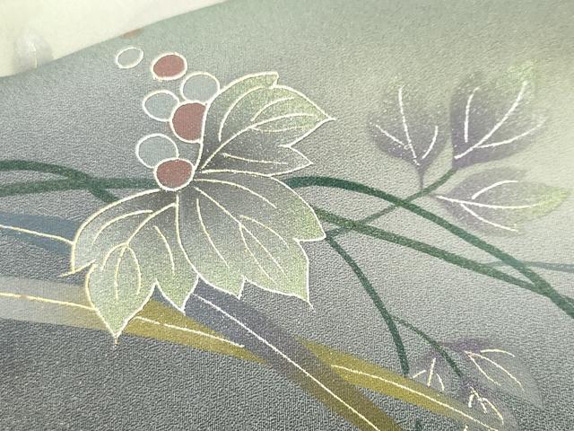 平和屋着物■訪問着 風景文 暈し染め 金銀彩 正絹 逸品 CABL3381ev