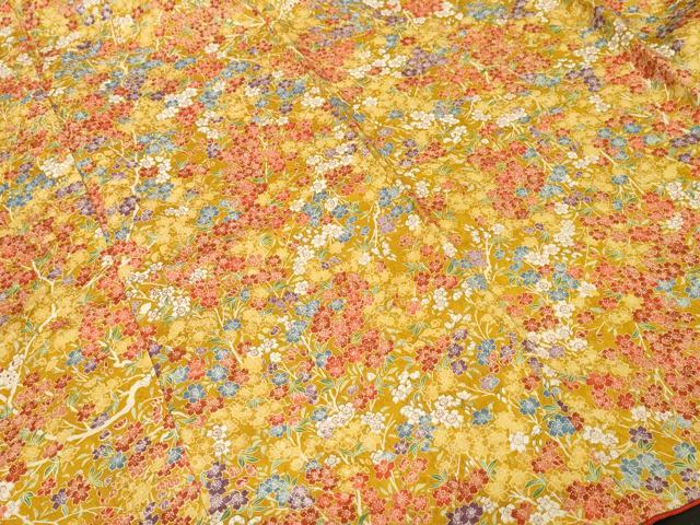 平和屋着物■上質な小紋 枝花文 正絹 逸品 CABL3383ev
