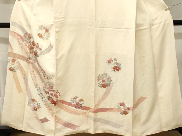 平和屋着物■訪問着 鬘帯吉祥草花文 金彩 伊勢丹扱い 正絹 逸品 CABL3385ev