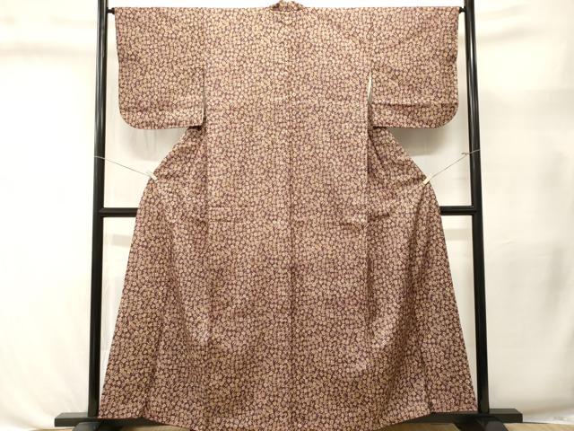 平和屋着物■本場染大島紬 文字文 正絹 逸品 CABL3439ev
