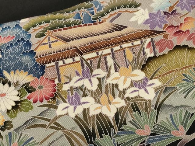 平和屋着物■豪華黒留袖 作家物 御所解文 仮絵羽 正絹 逸品 未使用 CABL3468ev