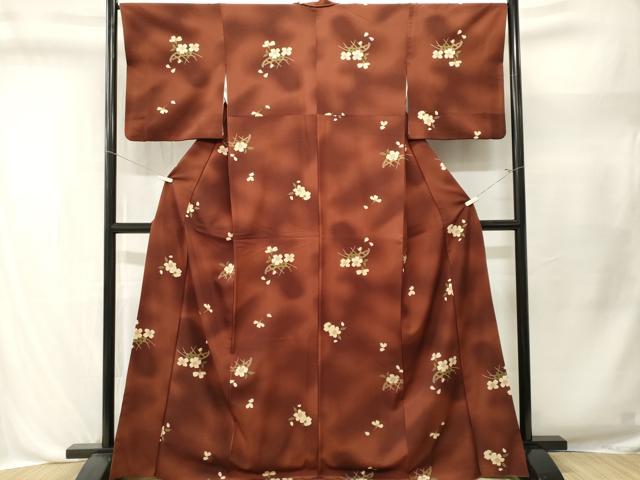 平和屋着物■小紋 籬舞花文 暈し染め 洗える着物 CABL3498ev