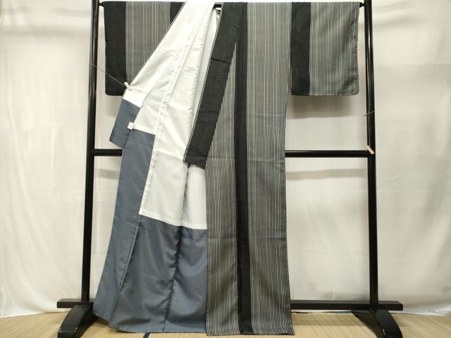 平和屋着物■小紋 間道 洗える着物 CABL3511ev