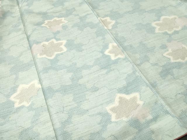 平和屋着物■上質な紬 楓文 正絹 逸品 CABL3531ev