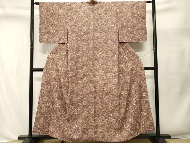 平和屋着物■上質な小紋 菊唐草文 正絹 逸品 CABL3537ev
