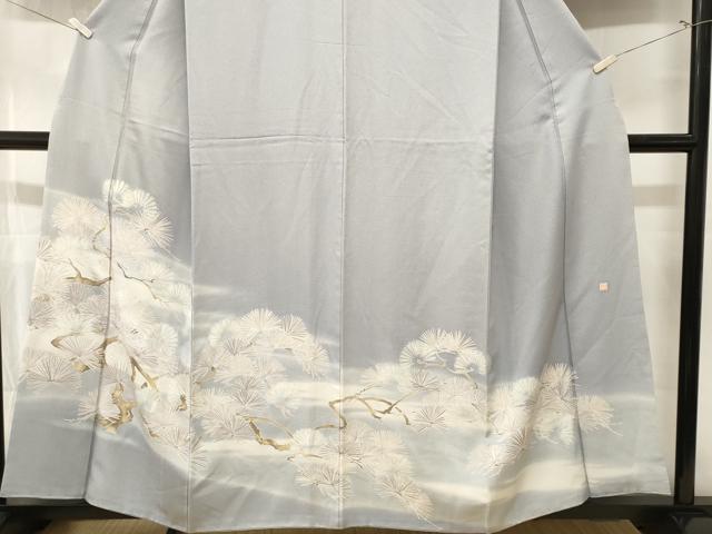 平和屋着物■訪問着 作家物 枝松文 暈し染め 金銀彩 正絹 逸品 CABL3545ev