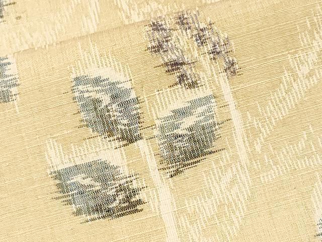 平和屋着物■上質な紬 枝葉文 正絹 逸品 CABL3546ev