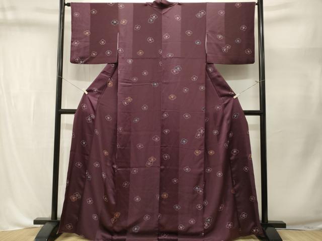 平和屋着物■上質な小紋 椿文 正絹 逸品 CABL3561ev