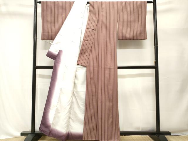 平和屋着物■小紋 縞 洗える着物 CABL3573ev