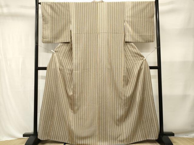 平和屋着物■小紋 縞 洗える着物 CABL3575ev