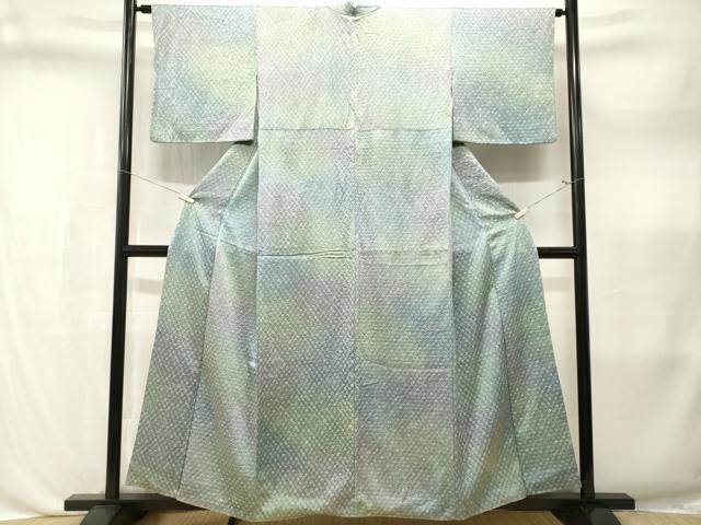 平和屋着物■上質な小紋 総絞り 霞文 暈し染め 正絹 逸品 CABL3590ev