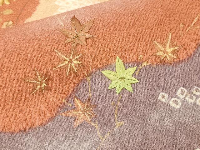 平和屋着物■訪問着 刺繍 道長花文 金彩 正絹 逸品 CABL3609ev