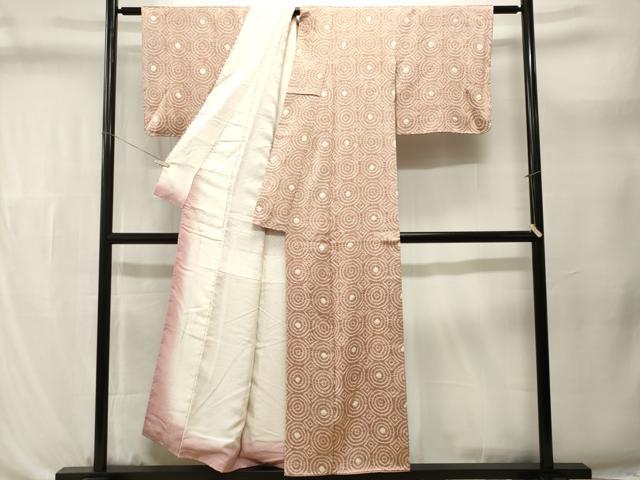 平和屋着物■上質な小紋 総刺繍 抽象文様 正絹 逸品 CABL3612ev