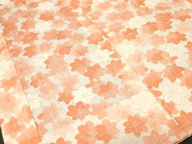 平和屋着物■長襦袢 無双仕立て 舞楓文 暈し染め 半衿刺繍 洗える着物 CABL3630ev