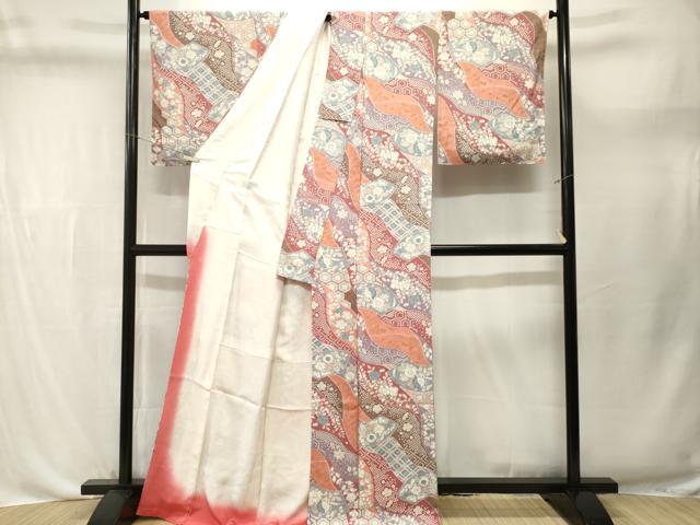 平和屋着物■上質な小紋 辻が花 金彩 正絹 逸品 CABL3645ev