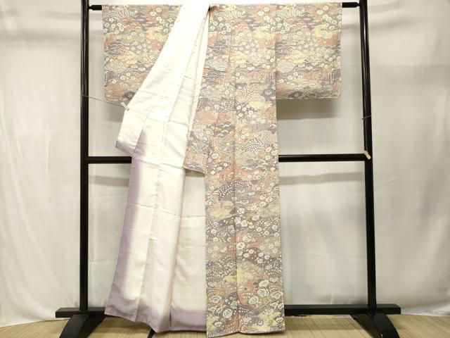 平和屋着物■上質な小紋 辻が花 正絹 逸品 CABL3652ev