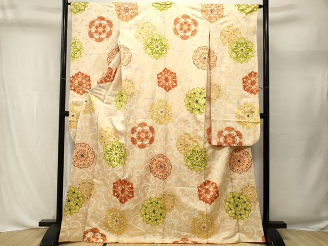 平和屋着物■豪華振袖 正倉院花唐草文 金彩 金通し地 正絹 逸品 CABL3684ev