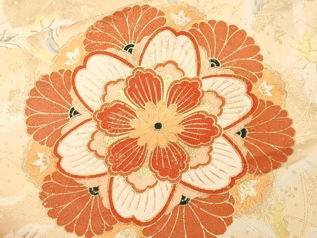 平和屋着物■豪華振袖 正倉院花唐草文 金彩 金通し地 正絹 逸品 CABL3684ev