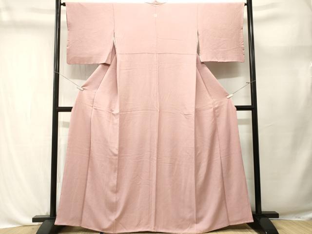 平和屋着物■京加賀友禅 百貫達雄 色無地 松竹梅花地紋 枯野色 正絹 逸品 CABL3714ev