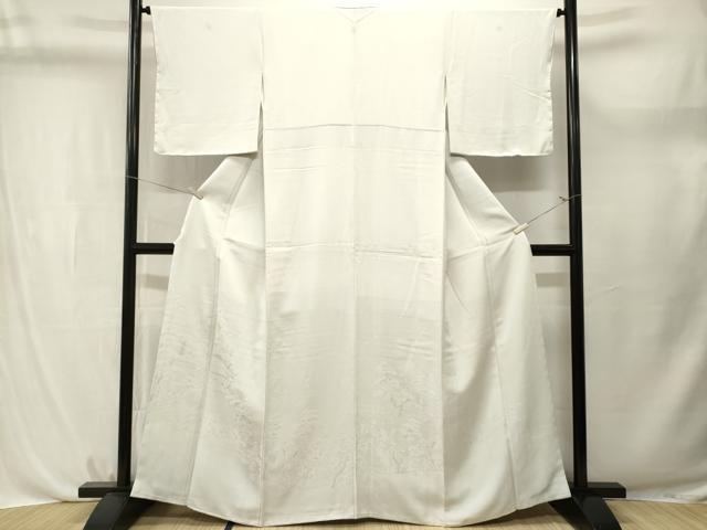 平和屋着物■豪華色留袖 風景地紋 白花色 正絹 逸品 CABL3719ev