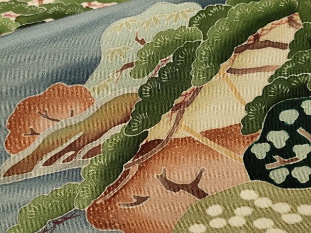 平和屋着物■本加賀友禅作家 北村比呂志 黒留袖 御所解文 正絹 逸品 CABL3747ev