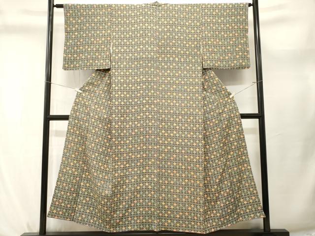 平和屋着物■上質な小紋 飛鶴文 正絹 逸品 CABL3763ev