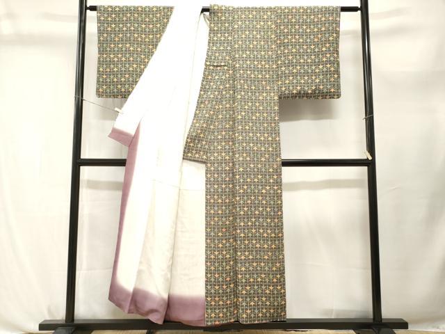 平和屋着物■上質な小紋 飛鶴文 正絹 逸品 CABL3763ev