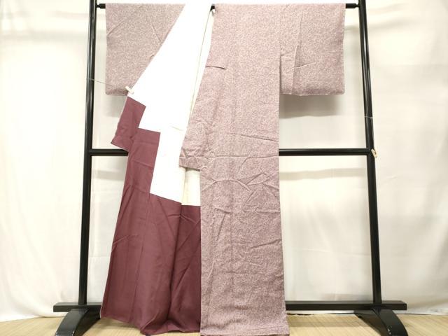 平和屋着物■上質な小紋 花唐草文 正絹 逸品 CABL3772ev