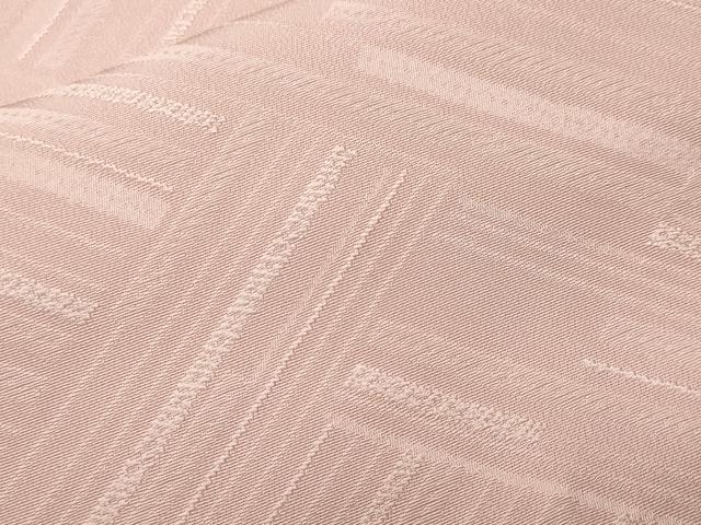 平和屋着物■上質な色無地 桧垣地紋 薄桜色 正絹 逸品 CABL3779ev