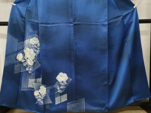 平和屋着物■訪問着 色紙枝花文 暈し染め 正絹 逸品 CABL3793ev
