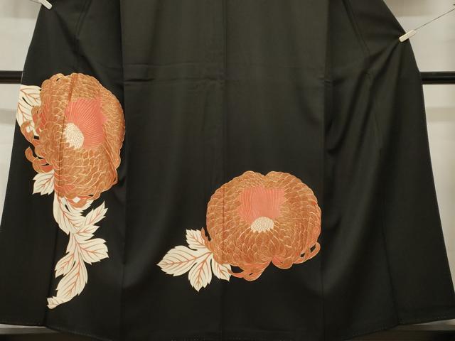 平和屋着物■豪華黒留袖 駒刺繍 乱菊 金彩 正絹 逸品 CABL3794ev