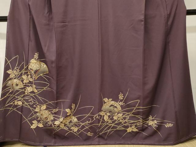 平和屋着物■豪華色留袖 駒刺繍 南天 群鶴花文 金銀彩 正絹 逸品 CABL3801ev