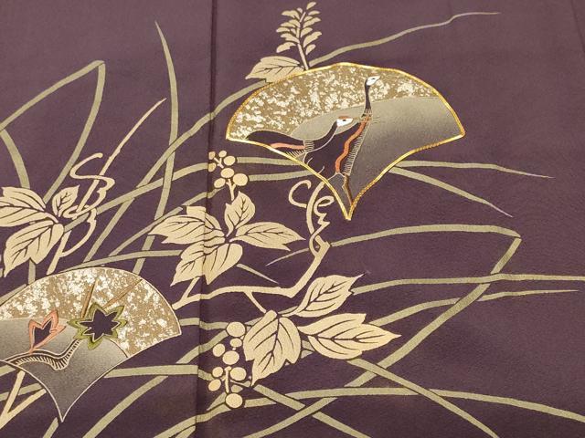平和屋着物■豪華色留袖 駒刺繍 南天 群鶴花文 金銀彩 正絹 逸品 CABL3801ev