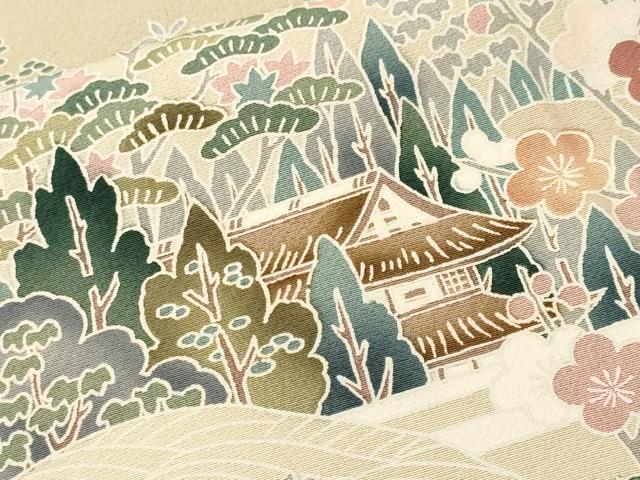 平和屋着物■豪華色留袖 松竹梅御所解文 暈し染め 正絹 逸品 CABL3818ev
